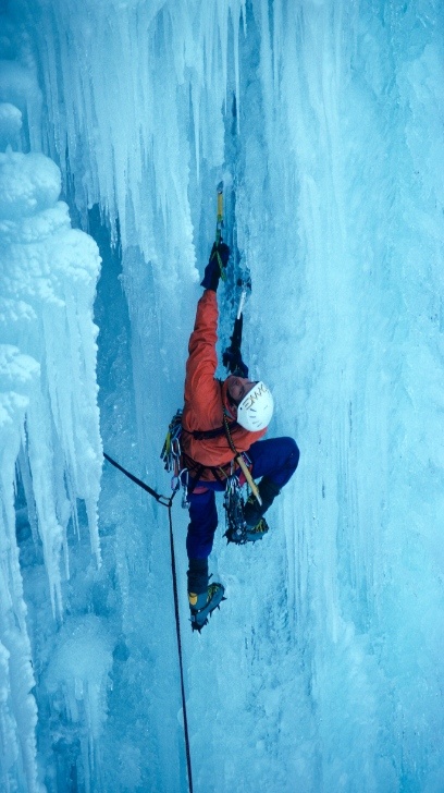 Team Climbing on Ice